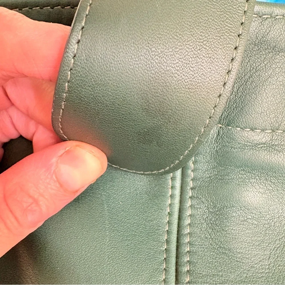 Coach rare vintage green leather large soho bag 4082 - Picture 9 of 14